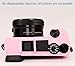 Pocoukate Case for Sony Alpha A6400, A6300, Camera, Soft Silicone Protective Cover Skin with Screen Protector Accessories for Sony Alpha A6400 / 6300 Digital Camera Silicone Cas - Pink