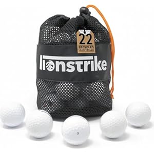 Lionstrike 22x Used Golf Balls – Grade A Lake Balls | Mixed Top Brands | Recycled, Washed & Cleaned | Eco-Friendly Mesh Storage Bag | Premium & Value Mix options