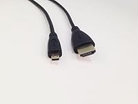 Vista 2 de Cable micro HDMI Audio Video TV HDTV Cable Cable Cable para HP Pavilion X2 10.1" Tablet 10-K020NR K3N13UA