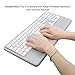 Vaydeer Wrist Rest Ergonomic Keyboard Stand Compatible with Wireless Magic Keyboard 2 with Numeric Keypad (Gray Silicone)