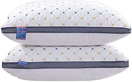 Deng Home Textile Pillows for Sleeping, Hotel Quality Bed Pillow Standard Size, Pillows with Ultra Soft Fiber Fill, Good for Back and Side Sleepers Set of 2 (48cm*74cm)