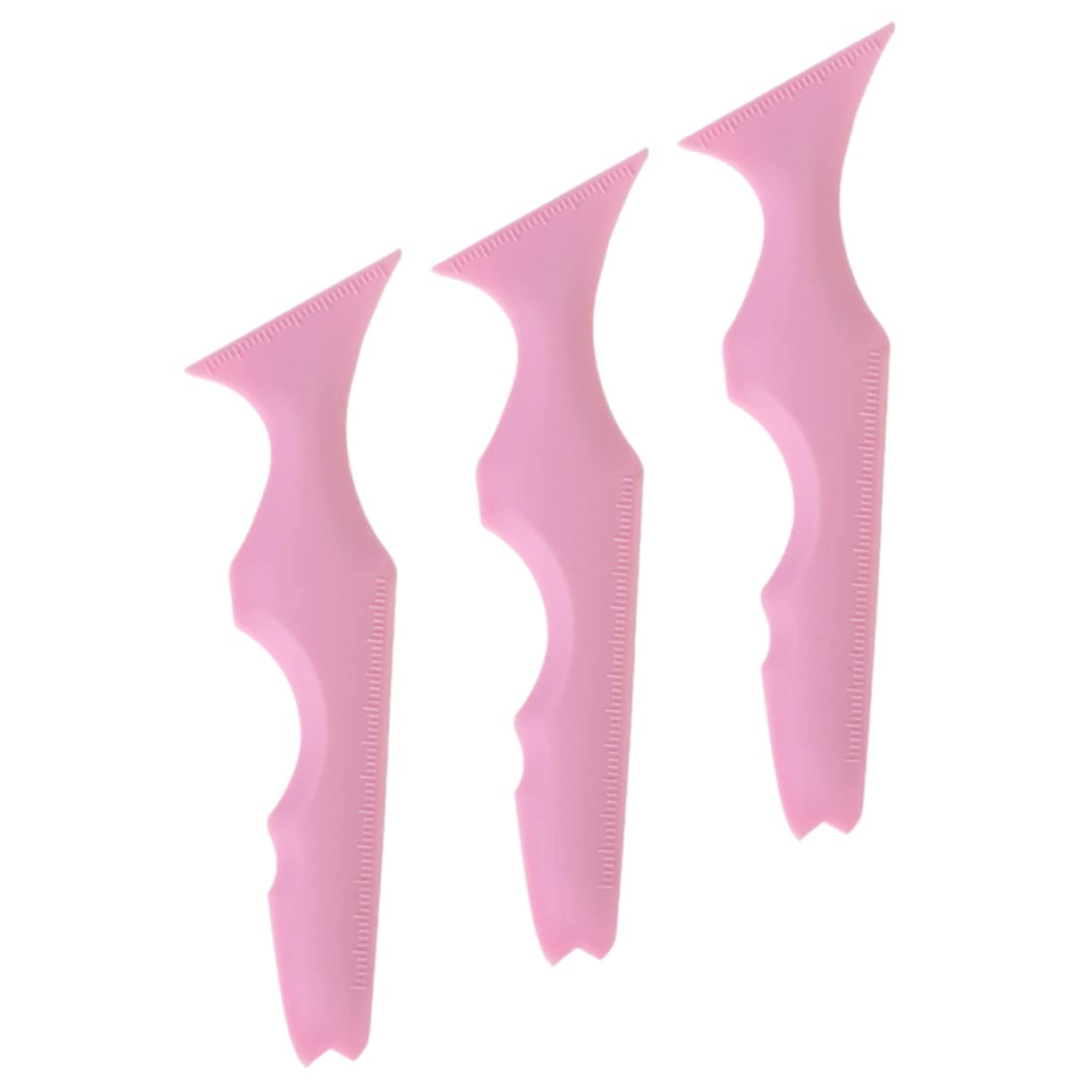 Healeved 12pièces Pochoirs Silicone Réutilisables Pour Eyeliner Aide à Application De Maquillage Outils Pour Sourcils Et Ombres à Paupières