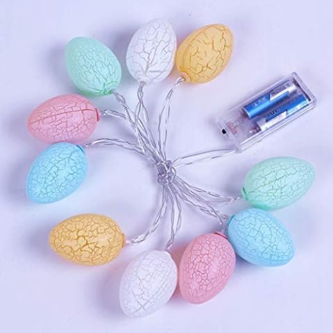 Easter Eggs String Lights , LED Eggs Lights ,Battery Egg Shaped Decoration Lights for Party Home Festival Supplies, Colorful Fairy Lights (Multicolor -A2, 1.65) Cover