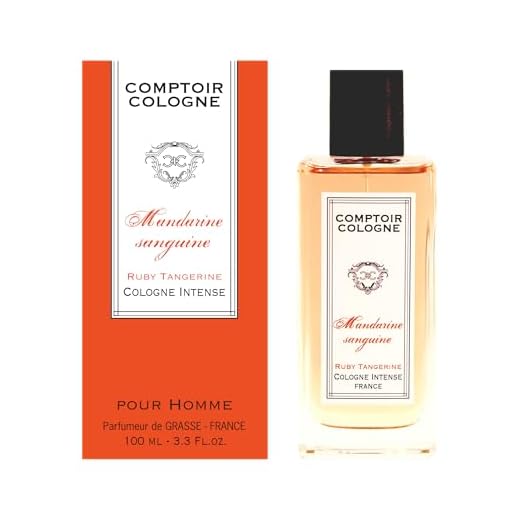 Comptoir Cologne Ruby Tangerine Intense - Fruity and Invigorating Cologne for Men - Long-Lasting Men's Cologne - Mandarin and Citrus Notes - 3.3 oz