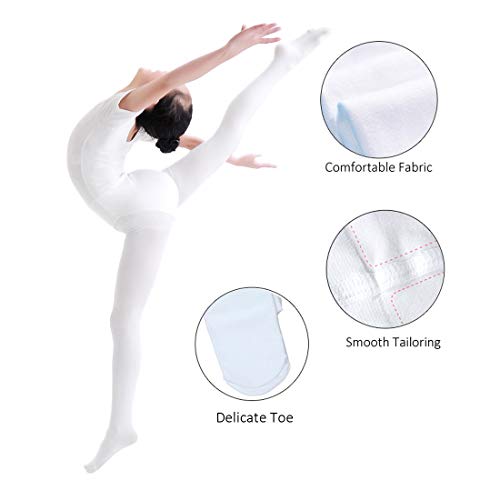 Ballet Leotard for Toddler Girls Gymnastics Dancewear Clothes Set with Skirts Tights Briefs 2-9T (Warm Pink(Short Sleeves), 2-3T) - Thumbnail 5