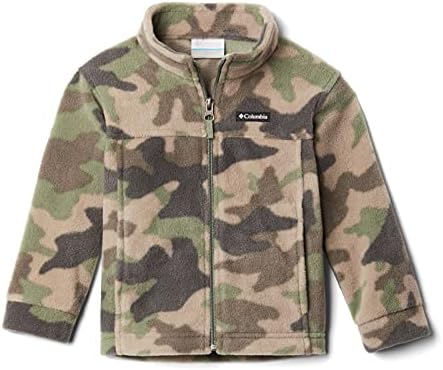 Columbia Boys' Big Zing III Fleece Jacket, cypress Trad Camo (B) Print, Large