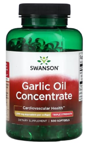 Swanson - Full Spectrum® GARLIC 400 mg | Cápsulas de Aceite de Ajo | Para la Salud General y el Bienestar - 500 Cápsulas