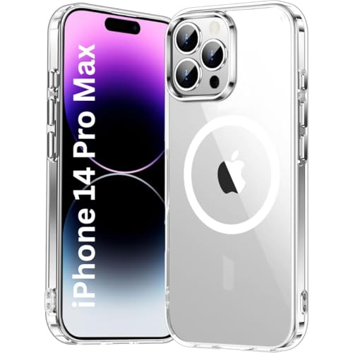 Image of Back Case Cover for iPhone 14 Pro Max | Mag-Safe Compatible | Camera Protection | Transparent Phone Case Cover for Apple i Phone 14Pro Max | i Phone 14 ProMax TPU Transparent Cover Case
