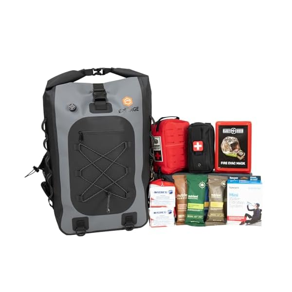 Evacuation Bag Kit – All‑in‑One Emergency Go‑Bag with Food, Water, First Aid, Tools & Survival Gear, Rugged Waterproof Backpack for Disaster Preparedness, Bug Out, Shelter‑in‑Place