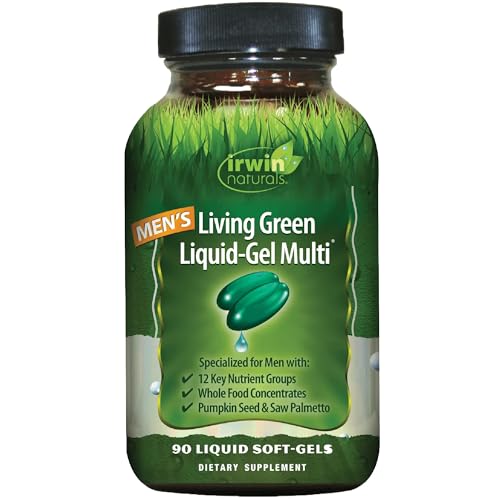 Irwin Naturals Men’s Living Green Liquid-Gel Multi – Daily Multivitamin