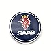 FT&C Insignia para capó Delantero de Coche SAAB 93 9-3 900 9000 5289871 de 50 mm, Color Azul