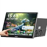 Catsights 15.6 inch Portable Monitor Touchscreen for Mac FHD 1080P Touch Screen Monitor Equipped with USB-C/HDMI Ports VESA Stand HDR IPS Panel Multi-Touch Support for MacOS iOS Laptop PC Switch