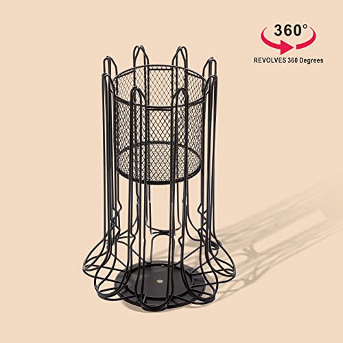 Zcdcp Nespresso Pod Holder, Vertuo Pod Holder Carousel Stand Storage With 360 Degree, Black Coffee Pod Holder Organizer For Nespresso Vertuo, 80 Pods #TOP3