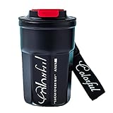 delr Travel Coffee Thermobecher, vakuumisolierter Thermobecher mit auslaufsicherem Deckel,...