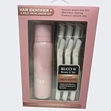 Hair Identifier with 6-Piece Facial Razor Set – Eyebrow & Face Hair Trimmer for Women, Gentle Dermaplaning Tools for Peach Fuzz, Precision Grooming & Exfoliation