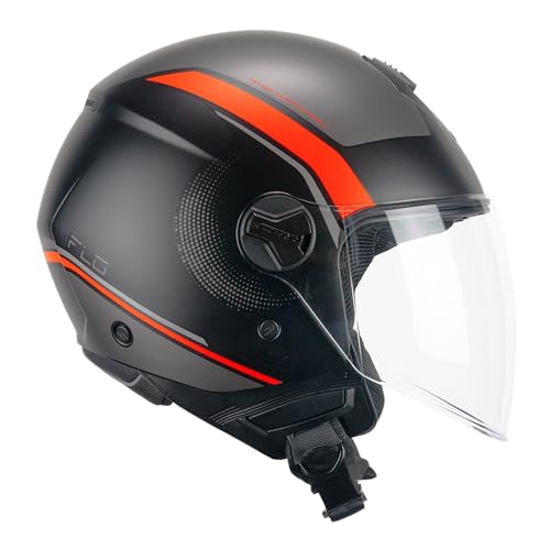 CGM Visera Larga 167 FLO de Cara Abierta: Casco Jet para Moto