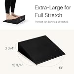 StrongTek XL Foam Yoga Wedge Blocks, Black, Set of 2, 16.5° Incline, 13" × 12.75" × 3.75", for Yoga, Stretching, Squats & Physical Therapy - Image 2