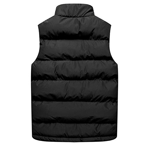 Winter Puffer Vest for Men,Lightweight Packable Coat Zip Up Ski Vest Sleeveless Water Resistant Outerwear3