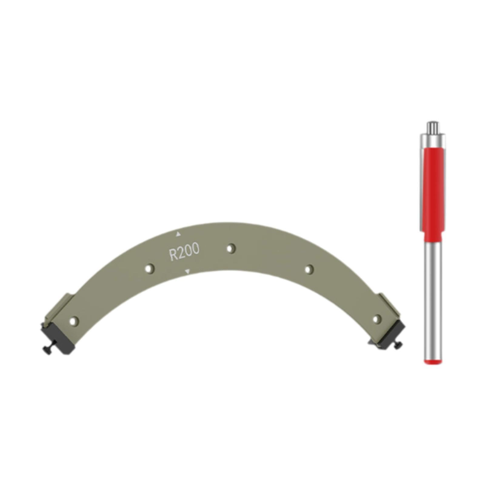 Gabarit de rayon d'angle pour défonceuse R200 et outil de travail du bois