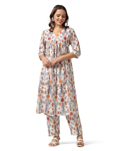 Image of Leriya Fashion Black Kurta Set for Woman | Kurti Set for Woman | Anarkali Suit for Women Kurtis | Short Kurti for Women | Ethnic Jaipuri Straight Kurta Set with Palazzo Pants | Salwar Suit for Party Outfits