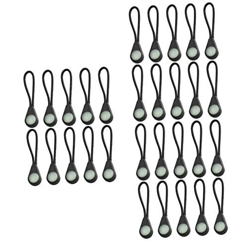 BESPORTBLE 30 Pçs Mochila Zíper Luminoso Puxador Zipadee Zíper De Bota Acessórios Mochila Zíper Tras