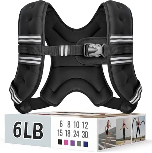 Zeerun Weighted Vest for Women & Men with Reflective Stripe and A...