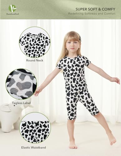 Boys Girls Pajamas Set Toddler Snug Fit Pjs Little Kids Sleepwear Unisex Short Sleeve Tops Shorts PJ 2T-7Y2