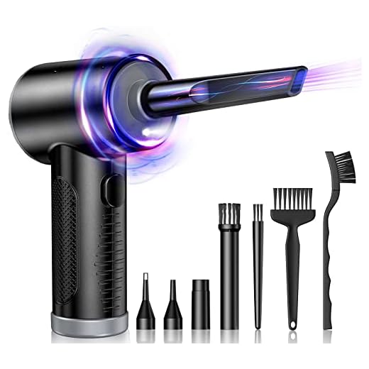 Compressed Air Duster Keyboard Cleaner - Electric Air Duster Cleaner for Keyboard and Computer, Rechargeable Cordless Keyboard Cleaner for Office, Replaces Compressed Air Cans for Deep Cleaning