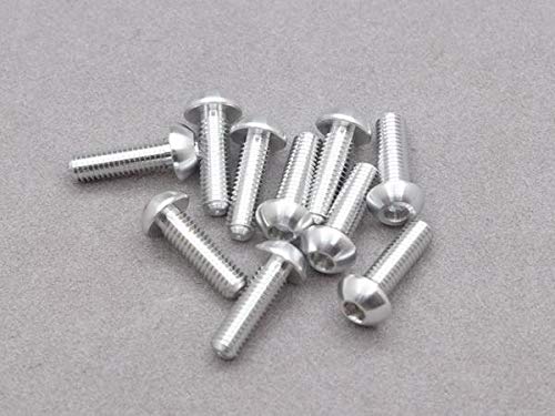 Vis tête bombée hexagonale Integy 3x10mm en alliage ultra léger 7075-T6