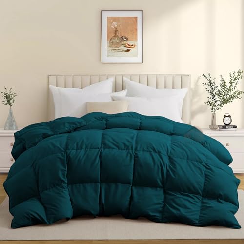 Image of 500 GSM Heavy Winter Quilt Comforter King Size (90 inchX106 inch) - Super Comfort Winter Blanket 500 GSM Microfiber Fill - Duvet /Blanket King Size - Teal Color