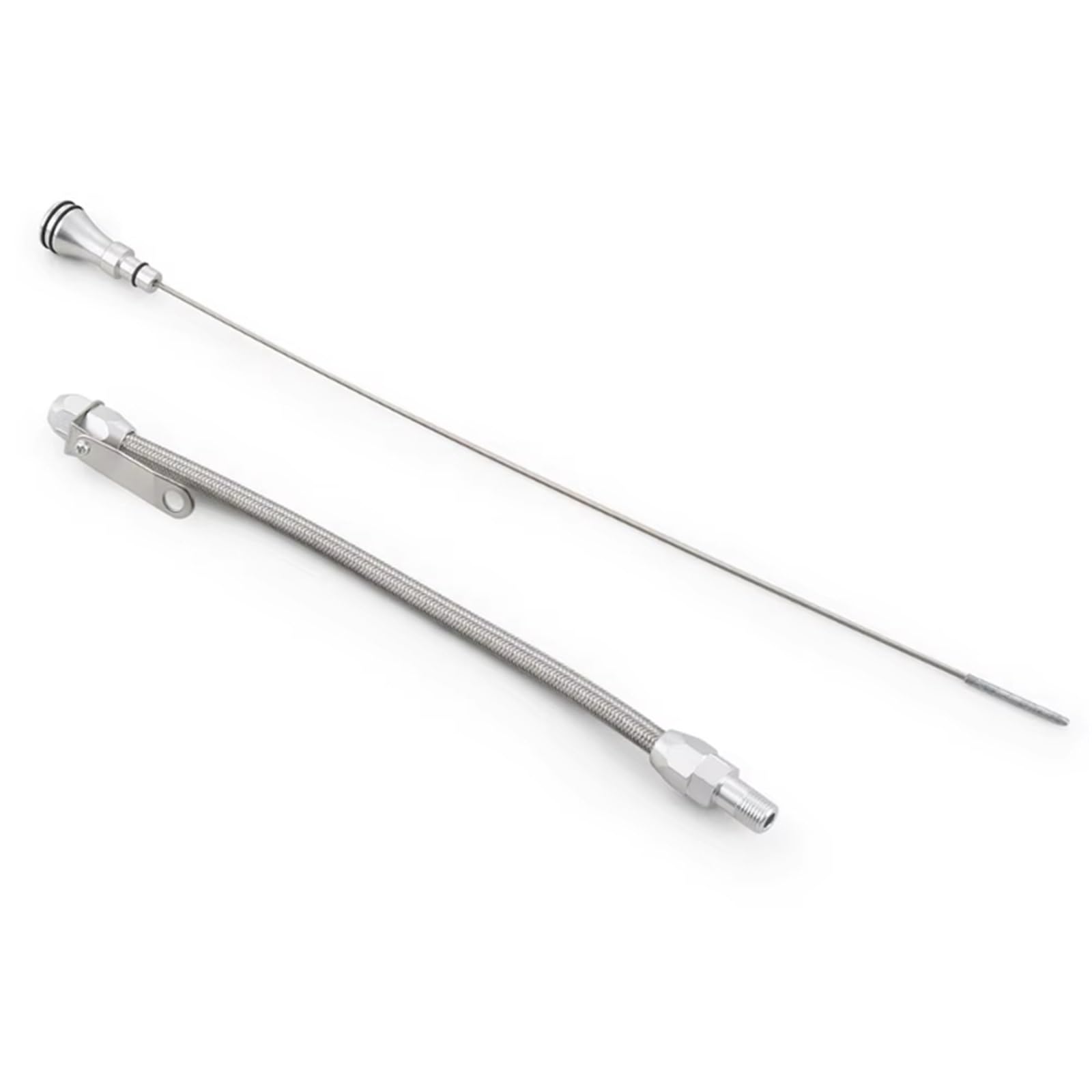 Asta di Livello dell'olio Motore per Chevy per 20 8 Pollici 51 cm Asta di Misura del Fluido del Livello dell'olio Motore Universale Flessibile per Coppa dell'olio