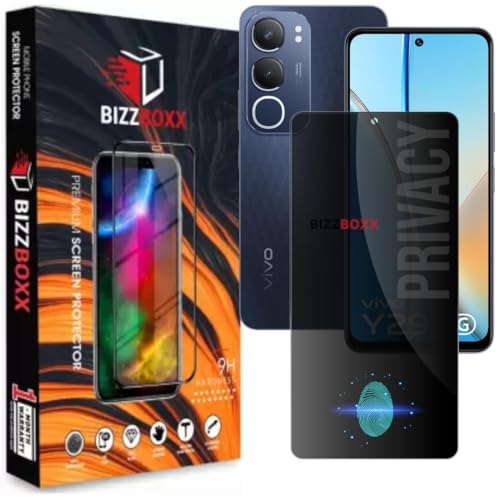 Image of Compatible With Vivo Y29 5G Privacy Screen Protector - Anti-Spy Tempered Glass, Fingerprint May Not Work, Privacy in Public Spaces (Vivo Y 29, Y29-6.68 Inch) - Pack of 1