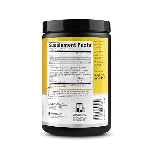 Optimum Nutrition Amino Energy Powder, Rainbow Sherbet, 9.5 Oz | Anytime Energy Powder with BCAAs, Amino Acids, Caffeine from Green Tea & Coffee Beans, Keto Friendly, Muscle Recovery Support - image 8