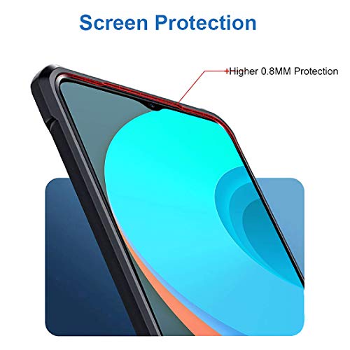 Image of Soft Shockproof Clear Case Air Cushion Hybrid Cover for Realme C11 - Black