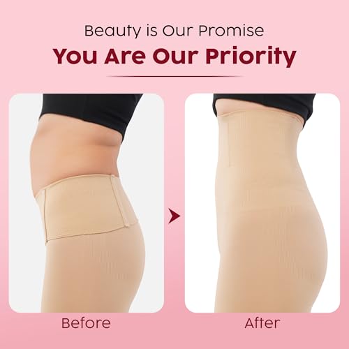 Image of Women's Tummy Tucker Shapewear Shorts | High Waist Slim Fit Body Shaper for Women | Under Dress Anti Rolling Seamless Thigh Shaping Panty