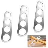 3 PCS Mesureur de Spaghetti et Nouilles en Acier Inoxydable, Scoop Mésureur Culinaire Acier Inoxydable, Ustensiles pour Pâtes et Portion de Pâtes Précise pour Cuisine et Restaurants