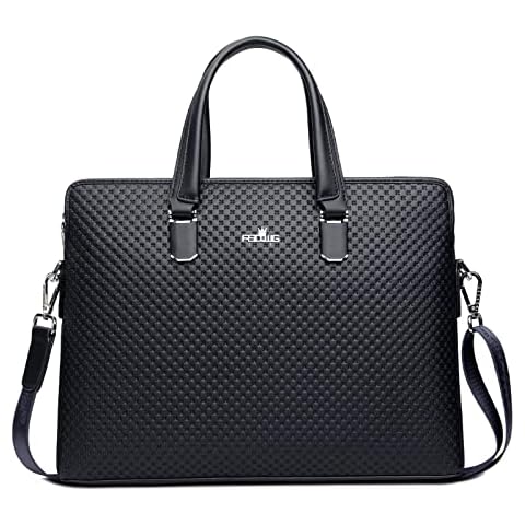 FSD.WG]Business Bag Leather Briefcase Shoulder Laptop Business Bag for Men Cover