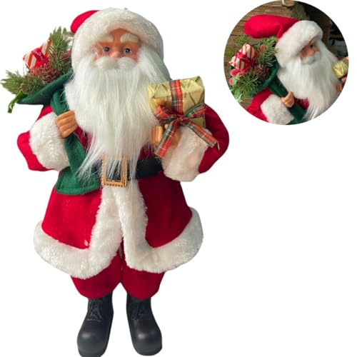 Papai Noel Decoração de Natal, Boneco Decorativo, Enfeite Natalino, 40 cm de Altura