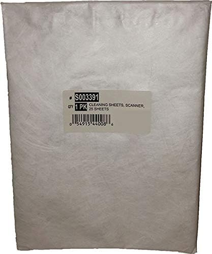 S003391 169-0783 CLEANING SHEETS (25 PACK) FOR BELL+HOWELL DOCUMENT SCANNERS