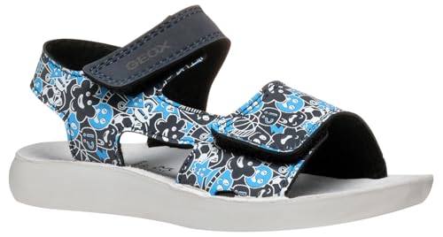 Geox J LIGHTFLOPPY Sandal, Navy/Azure, 36 EU
