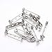 Produktbild Egurs 100 Stück Silber Brosche Pin Rücken Bar Pin Ton Pin Broschennadeln Sicherheitsnadeln Rücken Sicherheit Pins,6 Größen 20 mm, 25 mm, 30 mm 35mm 38mm and 40 mm