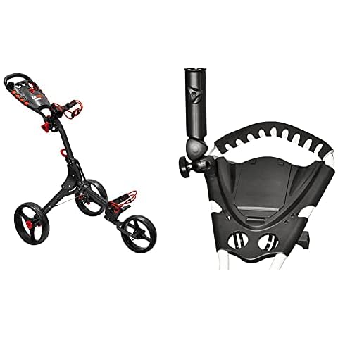 EZE Glide Unisex's EZEGLIDE Compact-Black Trolley, One Size & Umbrella Holder Trolley Cover