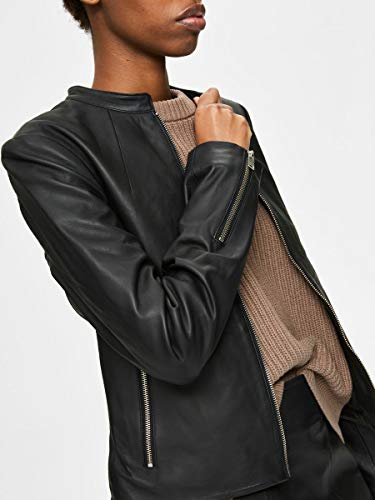 SELECTED FEMME SLFIBI Leather Jacket B Noos