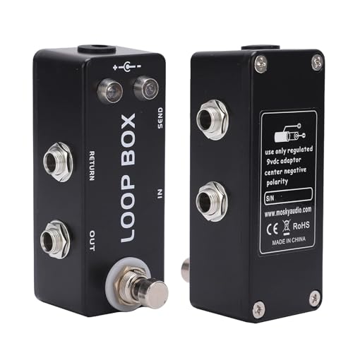 HERCHR Mini Loop Box Guitar Loop Effect Pedal Electric Guitar Amplifier Footswitch True Bypass Loop Switcher Guitar Looper Electric Loop Pedal Station for Electric Guitars & Bass - Image 3
