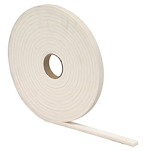 M-D Building Products 02758 2 Pack 1/4in. x 1/2in. x 17ft. High Density Foam Tape, White