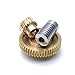 HOMEXO 0.8M 304 Stainless Steel Worm Brass Gear Turbine Worm Gear Set 1:20/30/40/50/60 Teeth Industrial Accessories 1set (Color : Worm 5mm, Size : 35 Teeth-8mm)