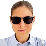 Mini Brille Trendowe okulary przeciwsłoneczne Okulary do czytania, bezpłatne etui, plastikowa ramka i metalowe zauszniki (czarne) dla kobiet i mężczyzn Powiększenie +2,0