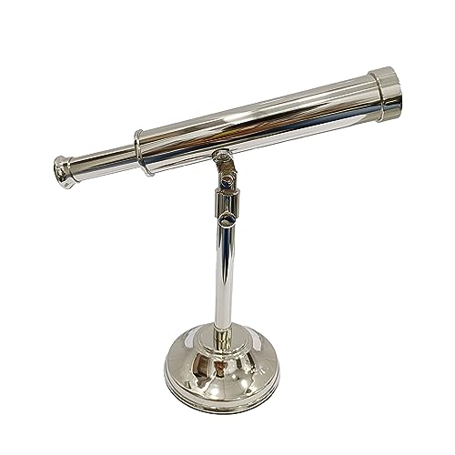 Single Barrel Nautical Brass Navy Harbor Telescopes Nickel Finish Vintage Look Telescope Marine Functional Brass Collectibles Gift Item