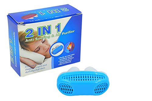 Supreme Mall (Label) 2 in 1 Anti Snoring & Air Purifier Portable No Snores Anti Snoring Device Sleep-Aid (Nose Clip)