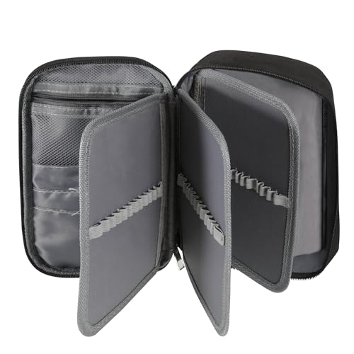 sdhiiolp Federmäppchen Große, Mäppchen Pencil Case 72 Slots Federmappe 5 Fächer Federtasche Abnehmbar Portable Stiftetasche Bleistifte Organizer Stationäre Bleistifttasche für Jungen Teenager Mädchen